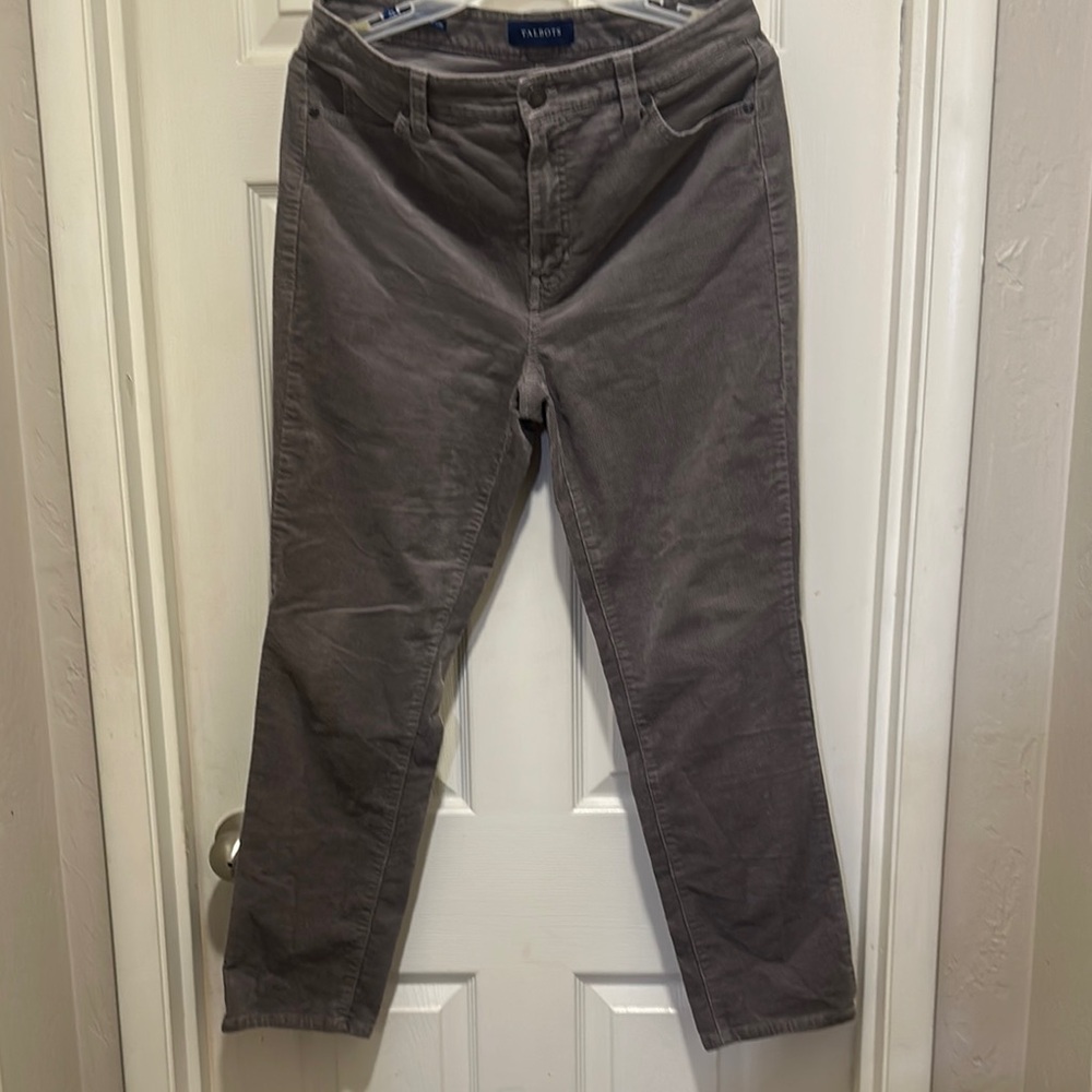 Talbots Gray Straight Leg Jeans Soft Denim